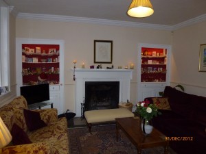 How the shelves look in the drawing room